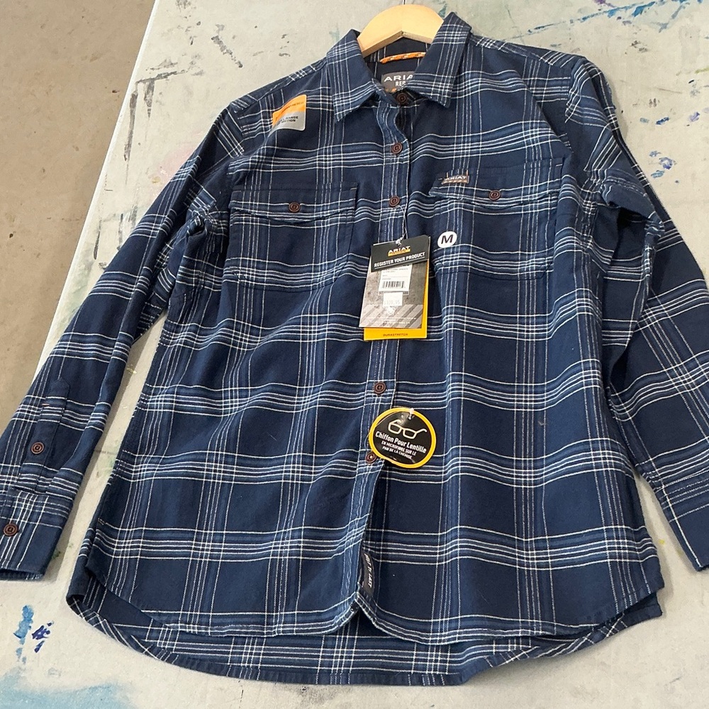 Ariat womens Navy Button Down Shirt